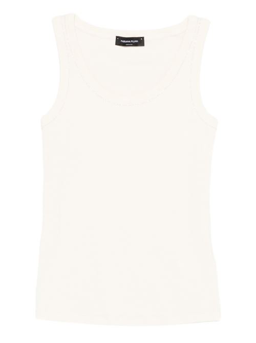 Canotta donna bianca Fabiana Filippi | JED266F602L8960145